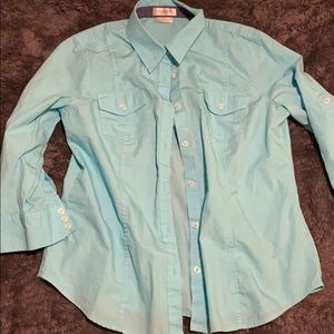 Baby blue button down Van Heusen